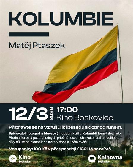 Plakát události Matěj Ptaszek: Kolumbie, Boskovice