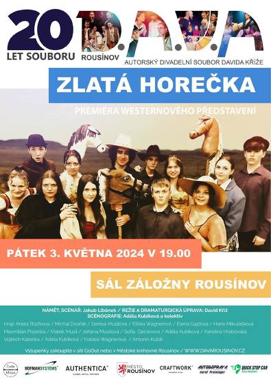 Plakát události Zlatá horečka - divadelní představení