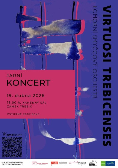 Plakát události Jarní koncert s Virtuosi Trebicenses