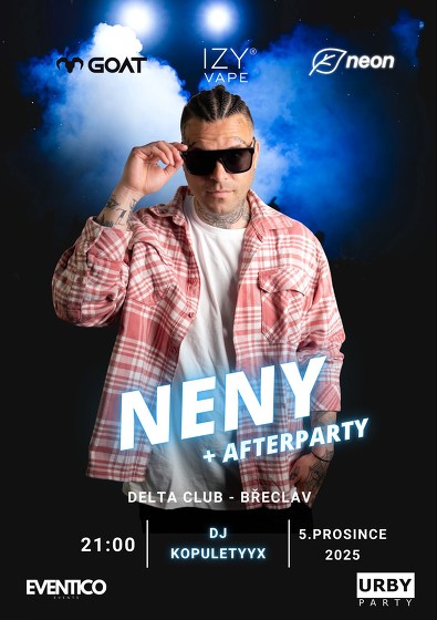 Plakát události NENY - Delta club Břeclav