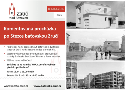 Plakát události Komentovaná procházka po Stezce baťovskou Zručí