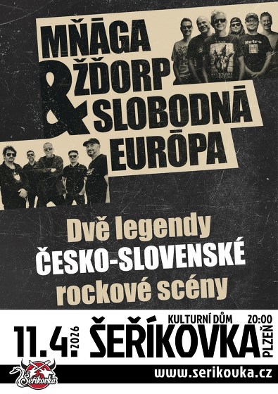 Plakát události Mňága a Žďorp & Slobodná Európa