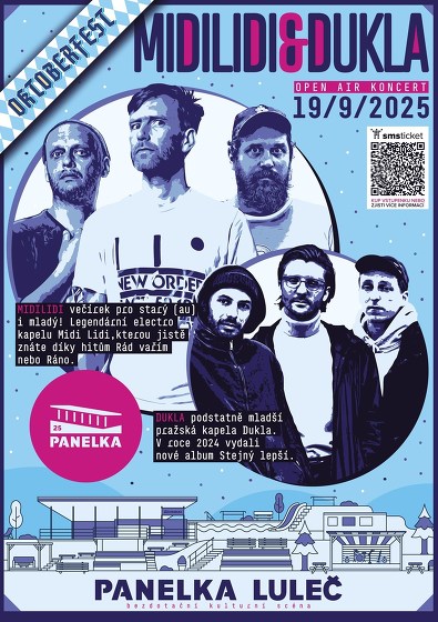 Plakát události Midi Lidi & Dukla na Panelce