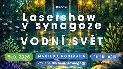 Plakát události Bienále: Lasershow v synagoze