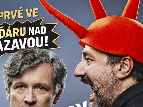 Plakát události Bohumil Pečinka a Petros Michopulos: Kecy & politika - live