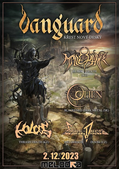 Plakát události VANGUARD (Křest desky) + hosté