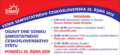 Plakát události Výročí vzniku samostatného Československa
