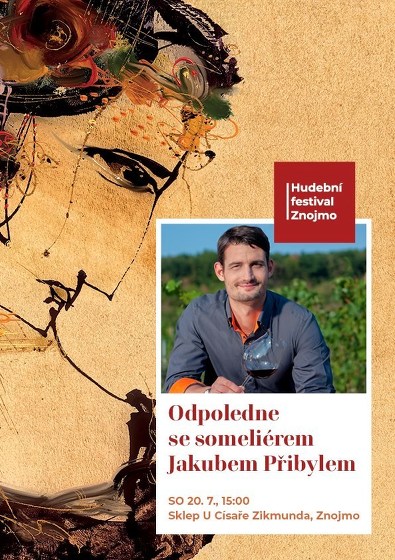 Plakát události Odpoledne se sommeliérem Jakubem Přibylem