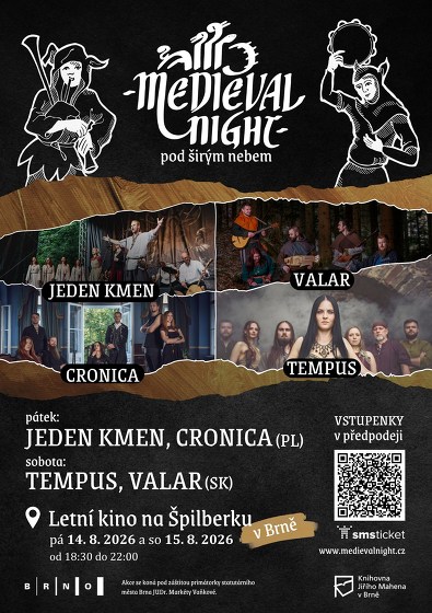 Plakát události Medieval Night pod širým nebem