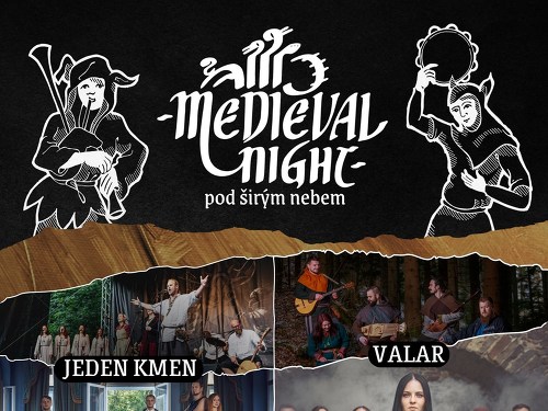 Plakát události Medieval Night pod širým nebem