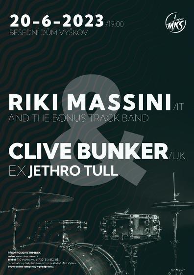 Plakát události Riki Massini & Clive Bunker from Jethro Tull