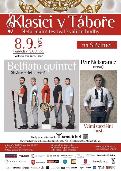 Plakát události Belfiato quintet & Petr Nekoranec (tenor)