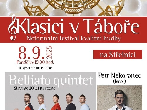 Plakát události Belfiato quintet & Petr Nekoranec (tenor)
