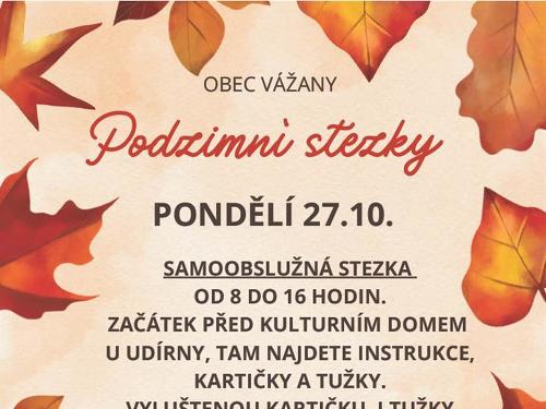 Plakát události Podzimní stezky, Vážany