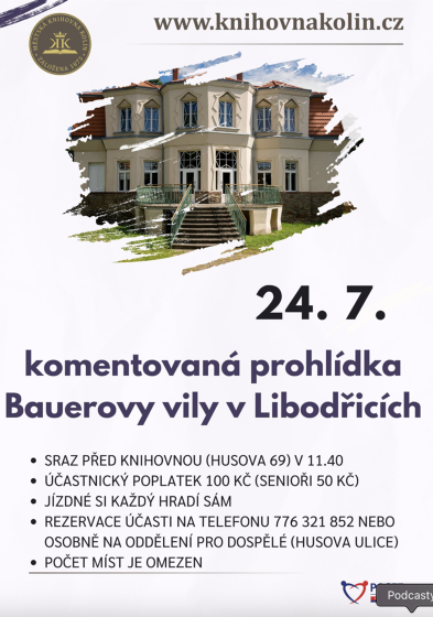 Plakát události Bauerova vila: Kolín žije
