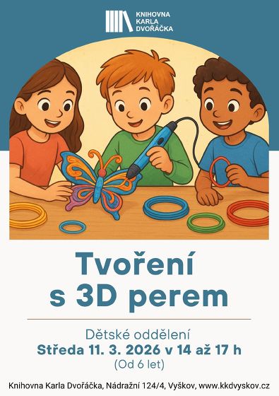 Plakát události Tvoření s 3D perem