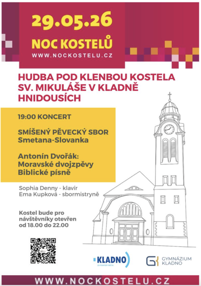 Plakát události Noc kostelů Smetana Slovanka