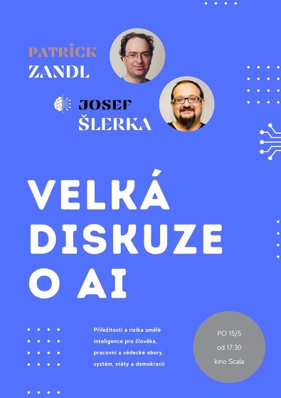 Plakát události Zandl & Šlerka: Velká diskuze o AI