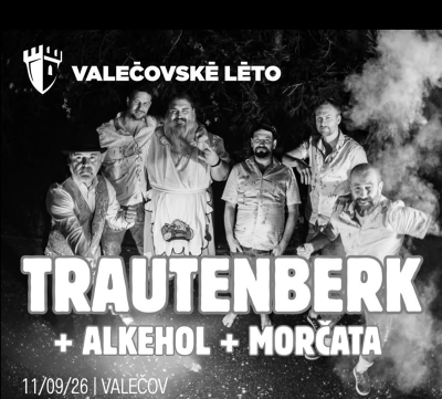 Plakát události Valečovské léto - Trautenberk, alkehol, Morčata