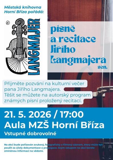 Plakát události Jiří Langmajer - písně a recitace