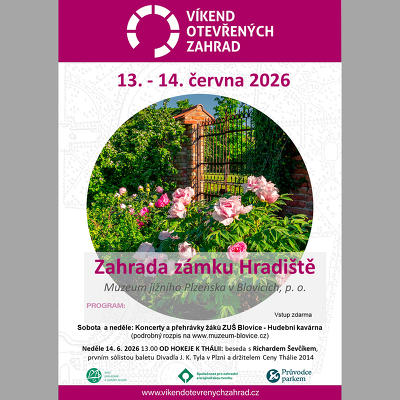 Plakát události Víkend otevřených zahrad