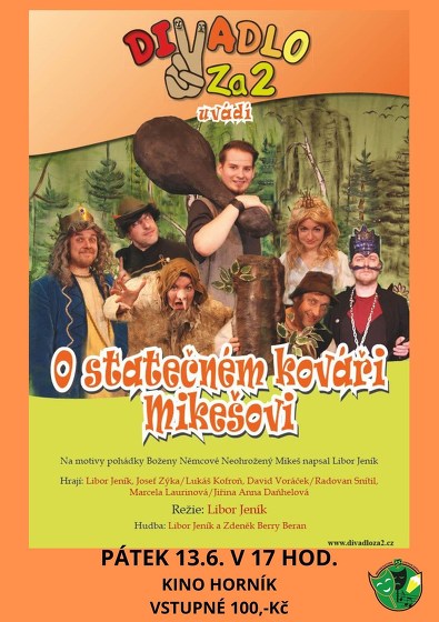 Plakát události O statečném kováři Mikešovi