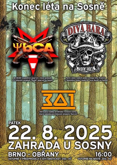 Plakát události Divá Bára + YBCA