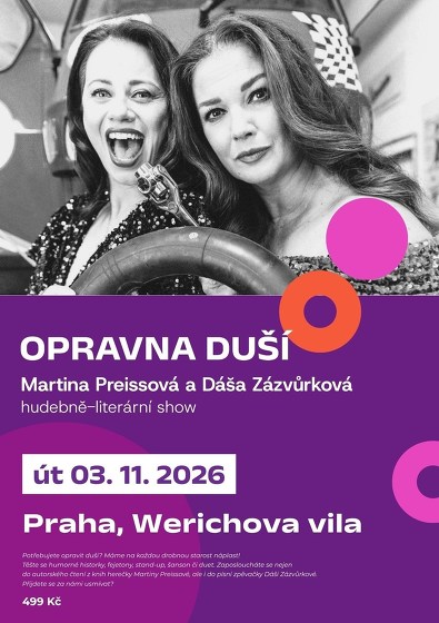 Plakát události Opravna duší ve Werichově vile