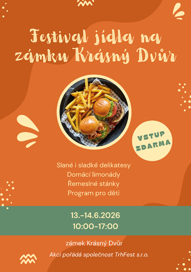 Plakát události Festival jídla na zámku Krásný Dvůr