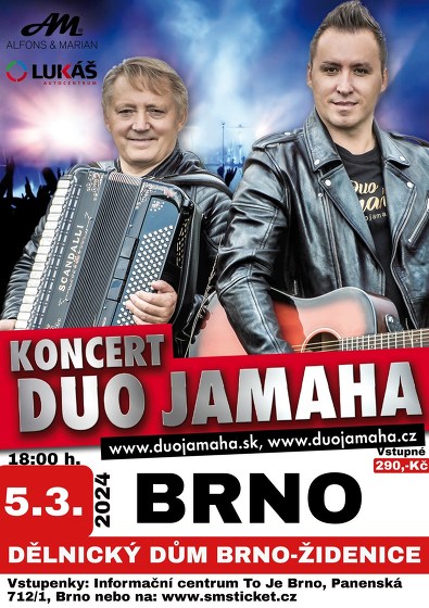 Plakát události Koncert DUO JAMAHA Brno-Židenice