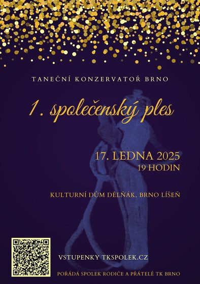 Plakát události Občerstvení: 1. společenský ples TK Brno