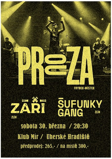 Plakát události PROUZA - Září - Šufunky gang