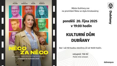 Plakát události Něco za něco - kino
