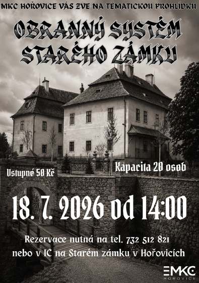 Plakát události Komentovaná prohlídka - Obranný systém Starého zámku
