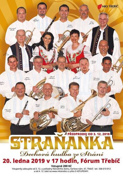 Plakát události Straňanka - dechová hudba ze Strání