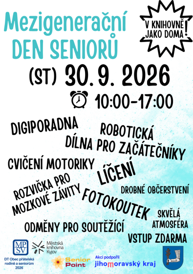 Plakát události Mezigenerační Den seniorů