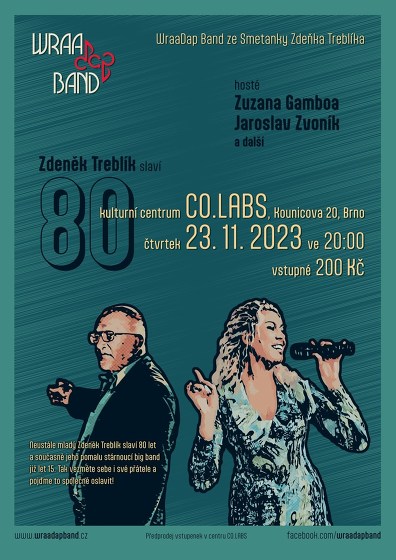 Plakát události WraaDap Band – Koncert „80“