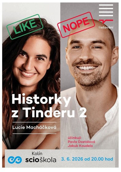 Plakát události Listování - Historky z Tinderu 2