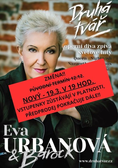 Plakát události Eva Urbanová - DRUHÁ TVÁŘ