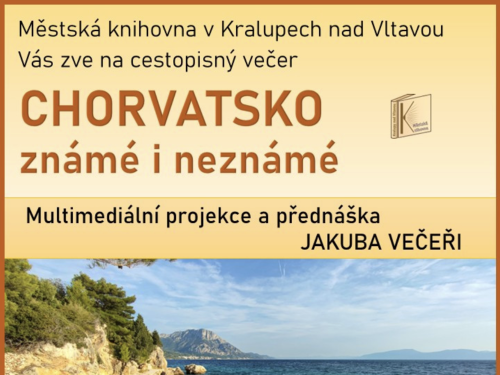 Plakát události Městská knihovna - Chorvatsko známé i neznáme