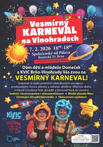 Plakát události Vesmírný karneval na Vinohradech