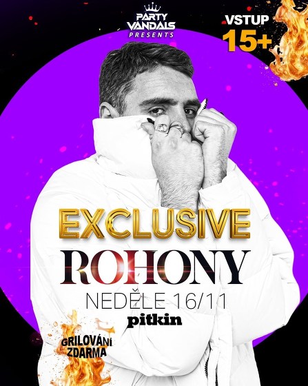 Plakát události Exclusive w/ROHONY/Mária Rose/Venis Dao/Dzety →  pitkin