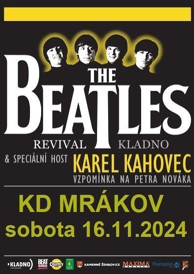 Plakát události Beatles Revival + Karel Kahovec