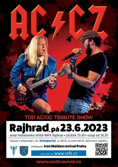 Plakát události AC/CZ top AC/DC tribute show + Iron Maiden rev. Praha