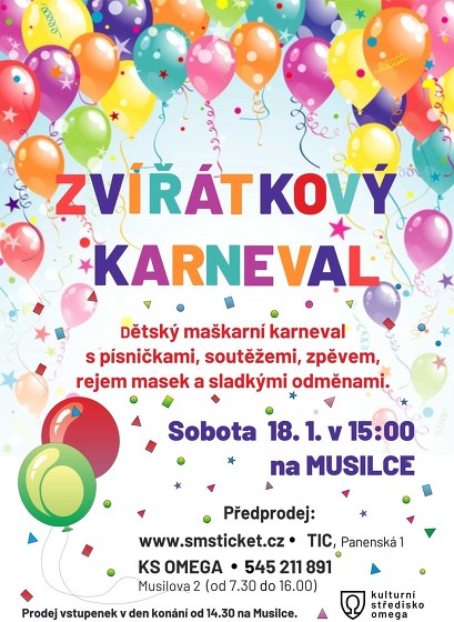 Plakát události Zvířátkový karneval