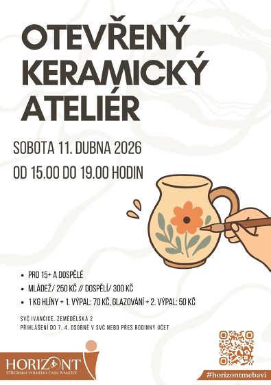 Plakát události Otevřený keramický ateliér 11.4.26