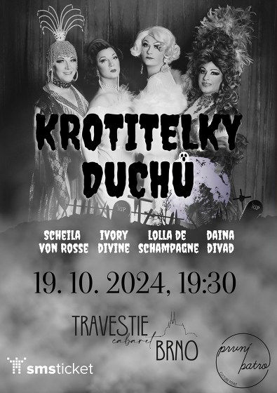 Plakát události Travestie Cabaret Brno: Krotitelky duchů