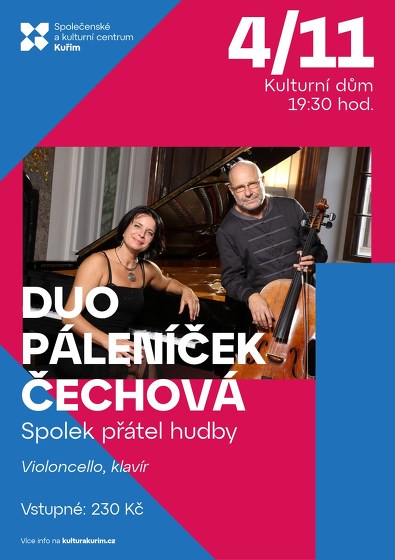 Plakát události Duo Páleníček - Čechová | Spolek přátel hudby