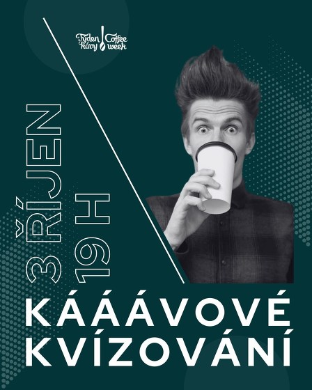 Plakát události Kávové kvízování - hra Týden kávy