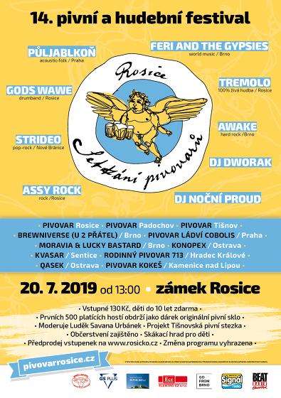 Plakát události Setkání pivovarů v Rosicích 20.7.